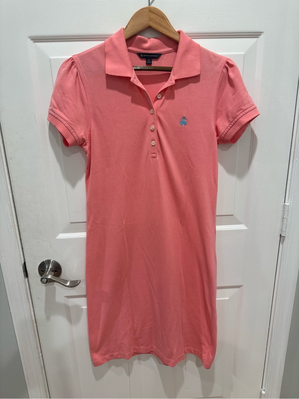 Brooks Brothers Pink Polo Pique Cotton Mini Dress